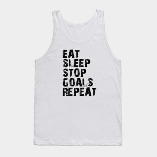 Goalkeeper - Eat Sleep Stop Goals Repeat Tank Top